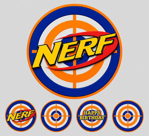 Nerf gun inspired - gun, topper