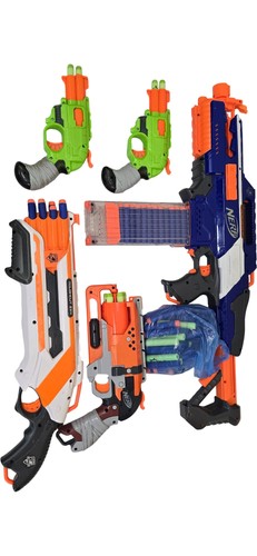 Nerf gun set with foam - with,