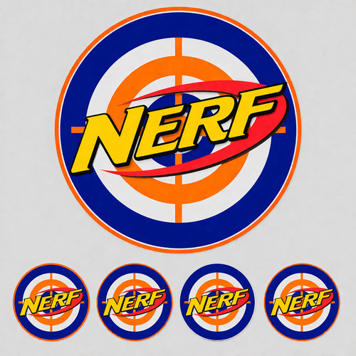 Nerf gun inspired cake topper - nerf,
