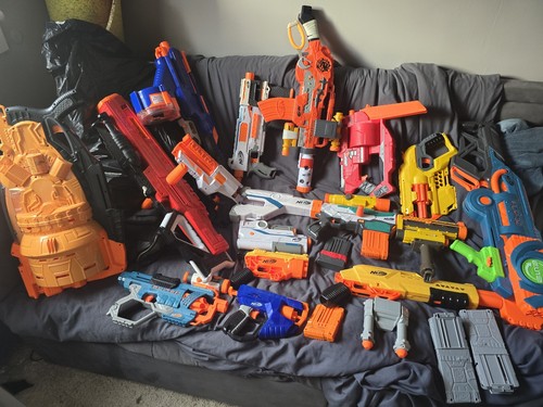 Large nerf gun lot bulk - nerf, lot/bulk